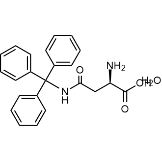 (R)-2-Amino-4-oxo-4-(tritylamino)butanoic acid hydrate Chemical Structure