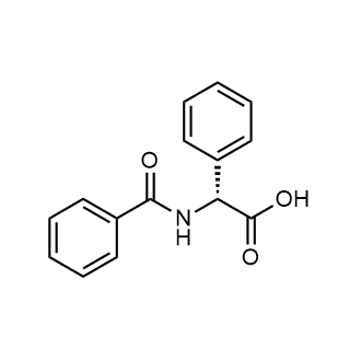 (R)-2-Benzamido-2-phenylacetic acid 化学構造