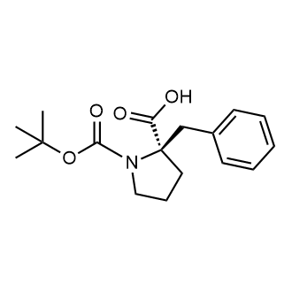 (R)-2-Benzyl-1-(tert-butoxycarbonyl)pyrrolidine-2-carboxylic acid Chemical Structure