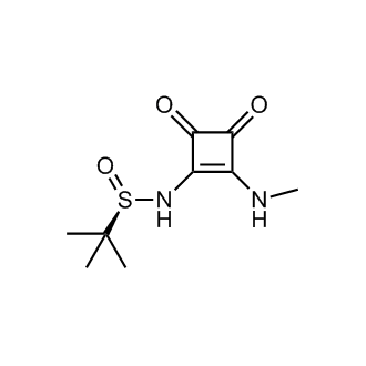 (R)-2-Methyl-N-(2-(methylamino)-3,4-dioxocyclobut-1-en-1-yl)propane-2-sulfinamide Chemical Structure