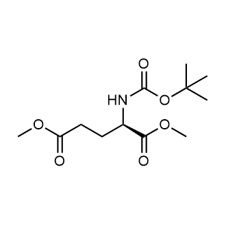 (R)-2-tert-Butoxycarbonylamino-pentanedioic acid dimethyl ester Chemische Struktur