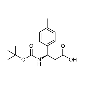 (R)-3-((tert-Butoxycarbonyl)amino)-3-(p-tolyl)propanoic acid Chemical Structure