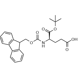 (R)-4-((((9H-Fluoren-9-yl)methoxy)carbonyl)amino)-5-(tert-butoxy)-5-oxopentanoic acid Chemical Structure