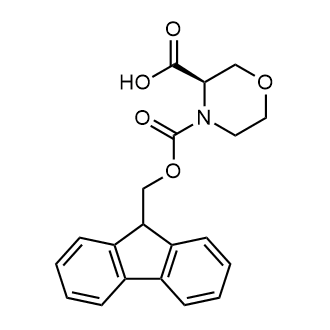 (R)-4-(((9H-Fluoren-9-yl)methoxy)carbonyl)morpholine-3-carboxylic acid Chemical Structure