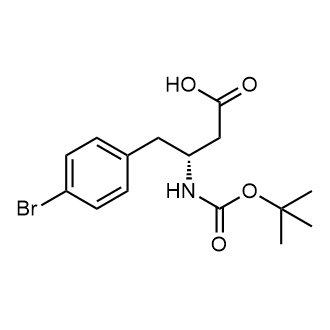 (R)-4-(4-Bromophenyl)-3-((tert-butoxycarbonyl)amino)butanoic acid Chemical Structure