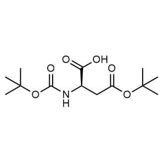 (R)-4-(tert-Butoxy)-2-((tert-butoxycarbonyl)amino)-4-oxobutanoic acid Chemical Structure