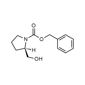 (R)-Benzyl 2-(hydroxymethyl)pyrrolidine-1-carboxylate 化学構造