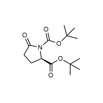 (R)-Di-tert-butyl 5-oxopyrrolidine-1,2-dicarboxylate Chemische Struktur