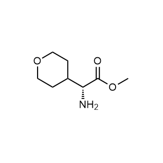 (R)-methyl 2-amino-2-(tetrahydro-2H-pyran-4-yl)acetate Chemical Structure