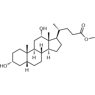 (R)-Methyl 4-((3R,5R,8R,9S,10S,12S,13R,14S,17R)-3,12-dihydroxy-10,13-dimethylhexadecahydro-1H-cyclopenta[a]phenanthren-17-yl)pentanoate Chemical Structure