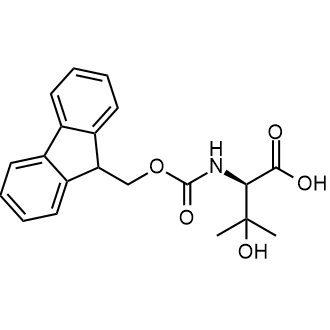 (R)-N-Fmoc-2-amino-3-hydroxy-3-methylbutanoic acid التركيب الكيميائي