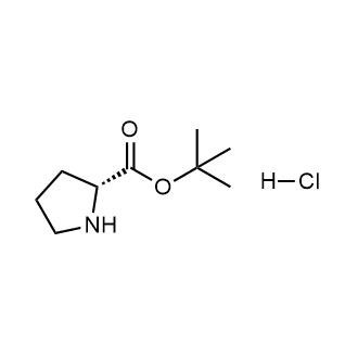 (R)-tert-Butyl pyrrolidine-2-carboxylate hydrochloride 化学構造