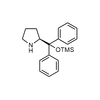 (S)-(-)-α,α-Diphenyl-2-pyrrolidinemethanol trimethylsilyl ether 化学構造