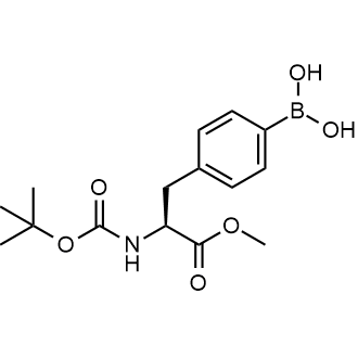 (S)-(4-(2-((tert-Butoxycarbonyl)amino)-3-methoxy-3-oxopropyl)phenyl)boronic acid التركيب الكيميائي