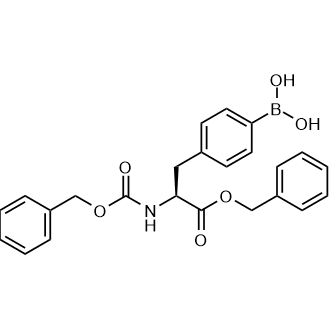 (S)-(4-(3-(Benzyloxy)-2-(((benzyloxy)carbonyl)amino)-3-oxopropyl)phenyl)boronic acid Chemical Structure