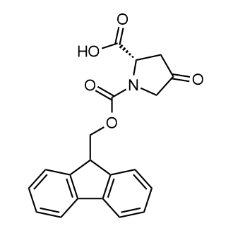 (S)-1-(((9H-Fluoren-9-yl)methoxy)carbonyl)-4-oxopyrrolidine-2-carboxylic acid Chemical Structure