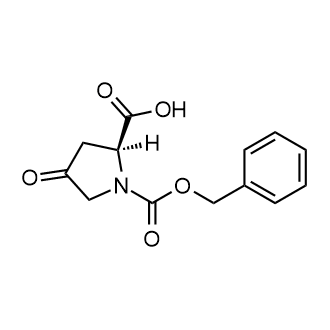 (S)-1-((Benzyloxy)carbonyl)-4-oxopyrrolidine-2-carboxylic acid Chemische Struktur