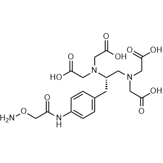 (S)-1-(4-Aminoxyacetamidobenzyl)ethylenediaminetetraacetic Acid Chemical Structure