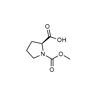 (S)-1-(Methoxycarbonyl)pyrrolidine-2-carboxylic acid Chemical Structure