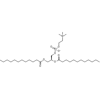 (S)-1,2-Dilauroyl-sn-glycero-3-phosphocholine Chemical Structure