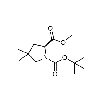 (S)-1-tert-Butyl 2-methyl 4,4-dimethylpyrrolidine-1,2-dicarboxylate Chemical Structure