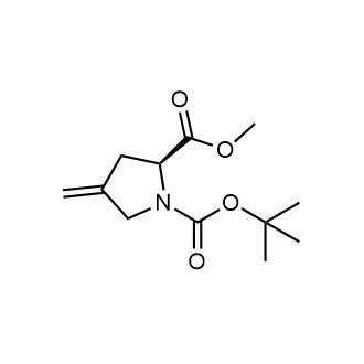 (S)-1-tert-Butyl 2-methyl 4-methylenepyrrolidine-1,2-dicarboxylate Chemical Structure