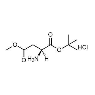 (S)-1-tert-Butyl 4-methyl 2-aminosuccinate hydrochloride Chemical Structure