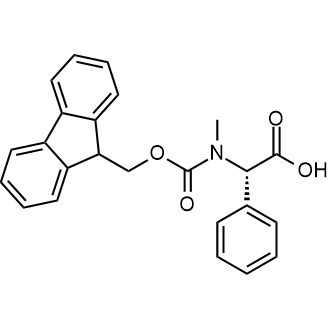 (S)-2-((((9H-Fluoren-9-yl)methoxy)carbonyl)(methyl)amino)-2-phenylacetic acid Chemical Structure