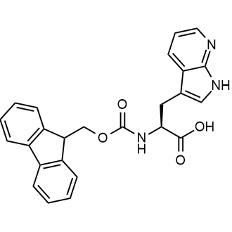 (S)-2-((((9H-Fluoren-9-yl)methoxy)carbonyl)amino)-3-(1H-pyrrolo[2,3-b]pyridin-3-yl)propanoic acid Chemical Structure