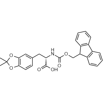 (S)-2-((((9H-Fluoren-9-yl)methoxy)carbonyl)amino)-3-(2,2-dimethylbenzo[d][1,3]dioxol-5-yl)propanoic acid Chemical Structure