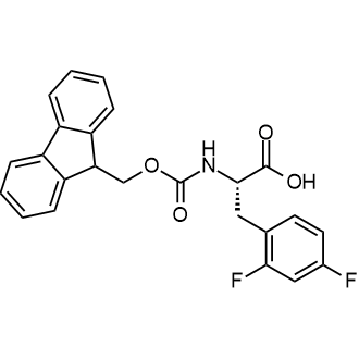 (S)-2-((((9H-Fluoren-9-yl)methoxy)carbonyl)amino)-3-(2,4-difluorophenyl)propanoic acid Chemical Structure