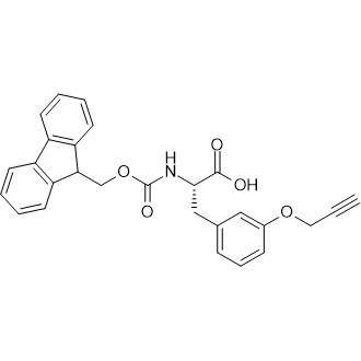 (S)-2-((((9H-Fluoren-9-yl)methoxy)carbonyl)amino)-3-(3-(prop-2-yn-1-yloxy)phenyl)propanoic acid Chemical Structure