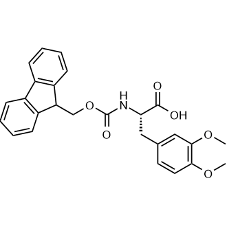 (S)-2-((((9H-Fluoren-9-yl)methoxy)carbonyl)amino)-3-(3,4-dimethoxyphenyl)propanoic acid التركيب الكيميائي