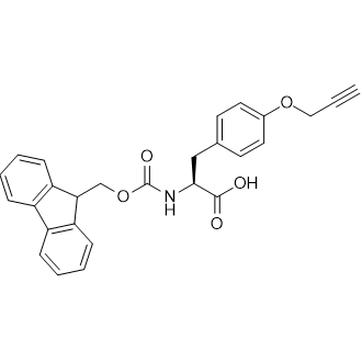 (S)-2-((((9H-Fluoren-9-yl)methoxy)carbonyl)amino)-3-(4-(prop-2-yn-1-yloxy)phenyl)propanoic acid التركيب الكيميائي