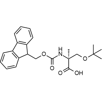 (S)-2-((((9H-Fluoren-9-yl)methoxy)carbonyl)amino)-3-(tert-butoxy)-2-methylpropanoic acid التركيب الكيميائي