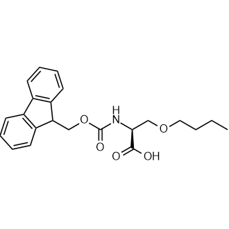 (S)-2-((((9H-Fluoren-9-yl)methoxy)carbonyl)amino)-3-butoxypropanoic acid Chemical Structure