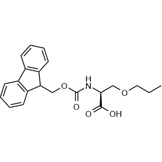 (S)-2-((((9H-Fluoren-9-yl)methoxy)carbonyl)amino)-3-propoxypropanoic acid Chemical Structure