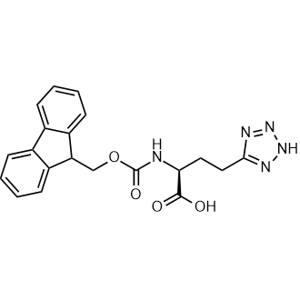 (S)-2-((((9H-Fluoren-9-yl)methoxy)carbonyl)amino)-4-(1H-tetrazol-5-yl)butanoic acid التركيب الكيميائي