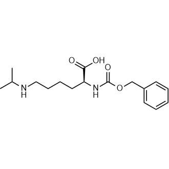 (S)-2-(((Benzyloxy)carbonyl)amino)-6-(isopropylamino)hexanoic acid Chemical Structure