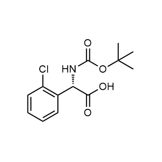 (S)-2-((tert-Butoxycarbonyl)amino)-2-(2-chlorophenyl)acetic acid Chemical Structure