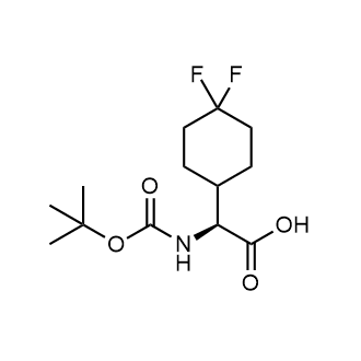 (S)-2-((tert-Butoxycarbonyl)amino)-2-(4,4-difluorocyclohexyl)acetic acid Chemical Structure