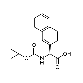 (S)-2-((Tert-butoxycarbonyl)amino)-2-(naphthalen-2-yl)acetic acid Chemische Struktur