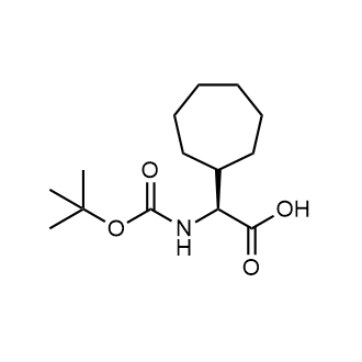 (S)-2-((tert-Butoxycarbonyl)amino)-2-cycloheptylacetic acid التركيب الكيميائي