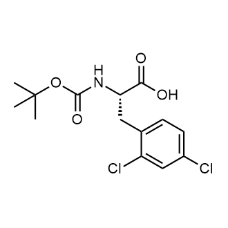 (S)-2-((tert-Butoxycarbonyl)amino)-3-(2,4-dichlorophenyl)propanoic acid Chemical Structure