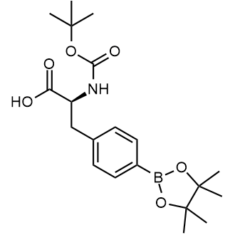 (S)-2-((tert-Butoxycarbonyl)amino)-3-(4-(4,4,5,5-tetramethyl-1,3,2-dioxaborolan-2-yl)phenyl)propanoic acid التركيب الكيميائي