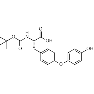 (S)-2-((tert-Butoxycarbonyl)amino)-3-(4-(4-hydroxyphenoxy)phenyl)propanoic acid Chemical Structure