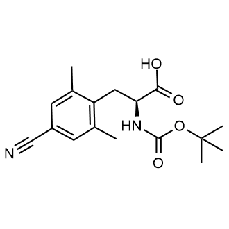 (S)-2-((tert-Butoxycarbonyl)amino)-3-(4-cyano-2,6-dimethylphenyl)propanoic acid Chemical Structure