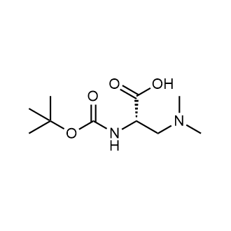 (S)-2-((Tert-butoxycarbonyl)amino)-3-(dimethylamino)propanoic acid Chemical Structure