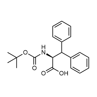 (S)-2-((tert-Butoxycarbonyl)amino)-3,3-diphenylpropanoic acid Chemische Struktur