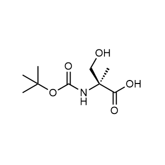 (S)-2-((tert-Butoxycarbonyl)amino)-3-hydroxy-2-methylpropanoic acid Chemical Structure